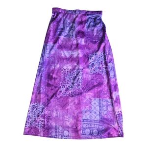 Amy Byer Vintage Vtg 90's Purple Midi Skirt Size 12-14 NEW NWT